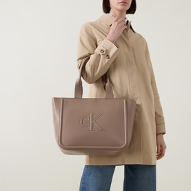 CK Logo Medium Tote Bag