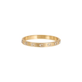 C Logo Hinged Bangle Bracelet