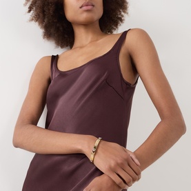 C Logo Hinged Bangle Bracelet