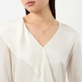 Pav&eacute; Cherry Pendant Necklace