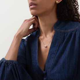Pearl Detailed Earrings & Necklace Set