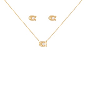 Pearl Detailed Earrings & Necklace Set