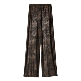 Crackle Gold Wide Leg Trousers