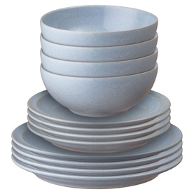 Sky Blue 12-Piece Tableware Set