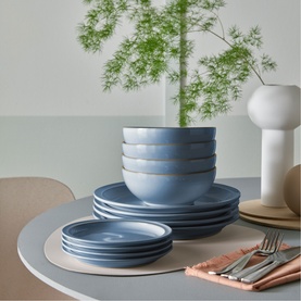 Sky Blue 12-Piece Tableware Set