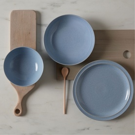 Sky Blue 12-Piece Tableware Set