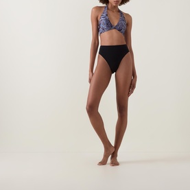 High-Rise High Leg Bikini Bottoms