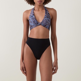 High-Rise High Leg Bikini Bottoms