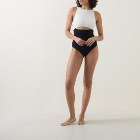 Versa Cut-Out Two Tone Swimsuit
