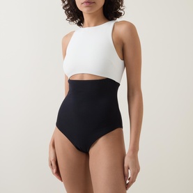 Versa Cut-Out Two Tone Swimsuit