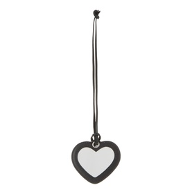 Logo Mirror Heart Bag Charm