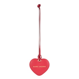 Logo Mirror Heart Bag Charm