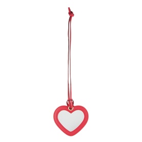 Logo Mirror Heart Bag Charm