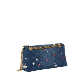 The Trinket Charm Denim Mini Dual Bag