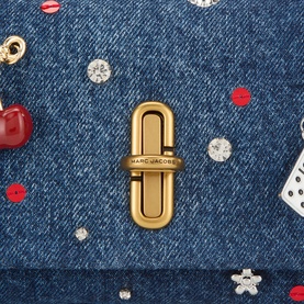 The Trinket Charm Denim Mini Dual Bag