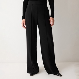 Modern Crepe Wide Leg Trousers
