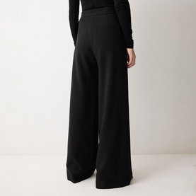 Modern Crepe Wide Leg Trousers