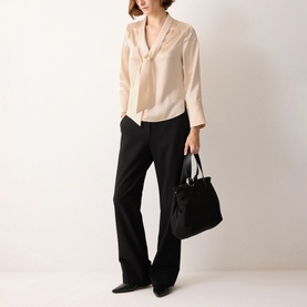 Satin Drape Blouse