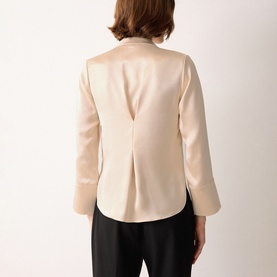 Satin Drape Blouse