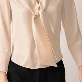 Satin Drape Blouse