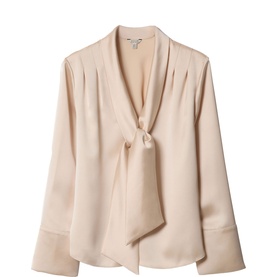 Satin Drape Blouse