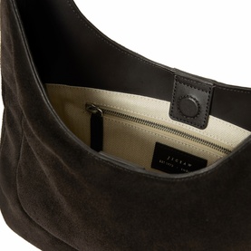 Suede Hobo Shoulder Bag
