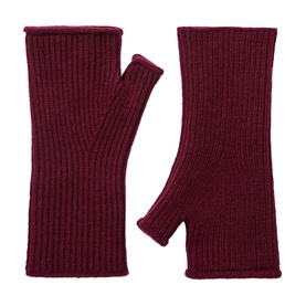 Rib Knit Fingerless Gloves