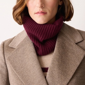 Rib Knit Snood Scarf