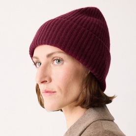 Rib Knit Beanie Hat