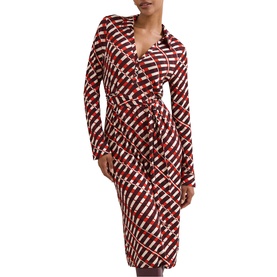 Check Belted Shirt Dress
