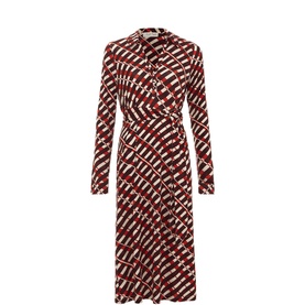 Check Belted Shirt Dress