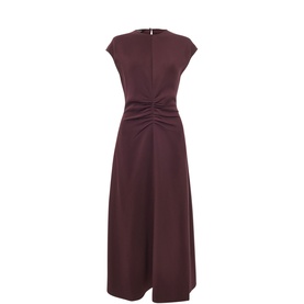 Gathered Flared Dress