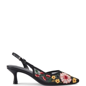 Aria Low2 Floral Slingback Courts