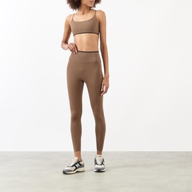 Bonded Contrast High-Rise Leggings