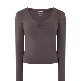Ultimate Ruched Front Long Sleeve Top