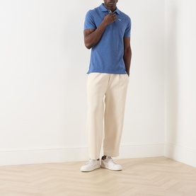 Logo Tartan Collar  Polo Shirt