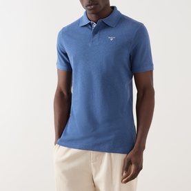 Logo Tartan Collar  Polo Shirt