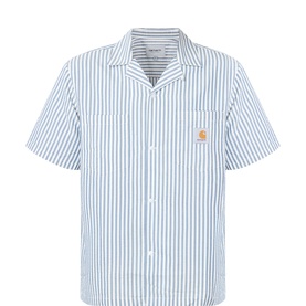 Leavel Logo Striped Shirt