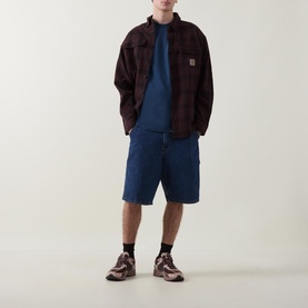 Single Knee Denim Shorts