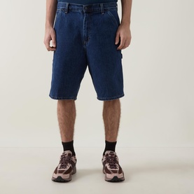 Single Knee Denim Shorts