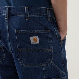 Single Knee Denim Shorts