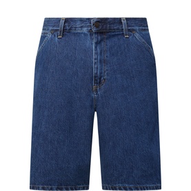 Single Knee Denim Shorts