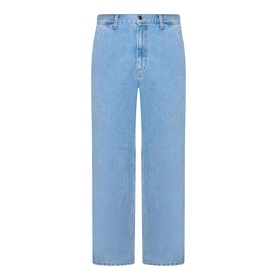 Single Knee Straight Leg Jeans