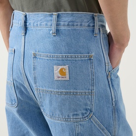Single Knee Straight Leg Jeans
