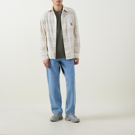 Single Knee Straight Leg Jeans