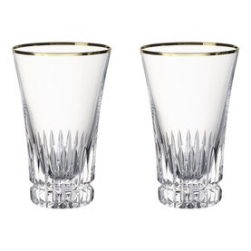 Grand Royal Gold Tall Glass, Set of Two