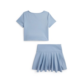 Ponte Boxy T-Shirt & Skort Two-Piece Set 2-5 Years