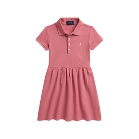 Polo Player Logo Mesh Polo Dress 2-6 Years
