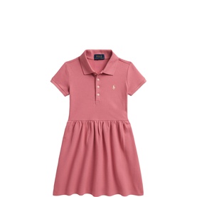 Polo Player Logo Mesh Polo Dress 2-6 Years