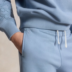 Pony Logo Eyelet Wide Leg Sweatpants